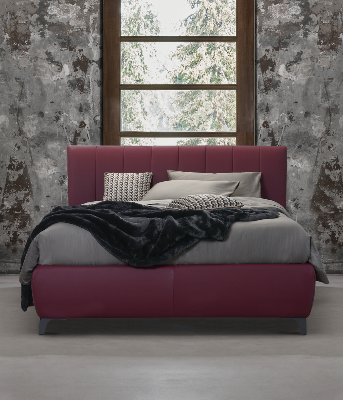 cecile letto intramontabile dorelan. letto bordeaux elegante