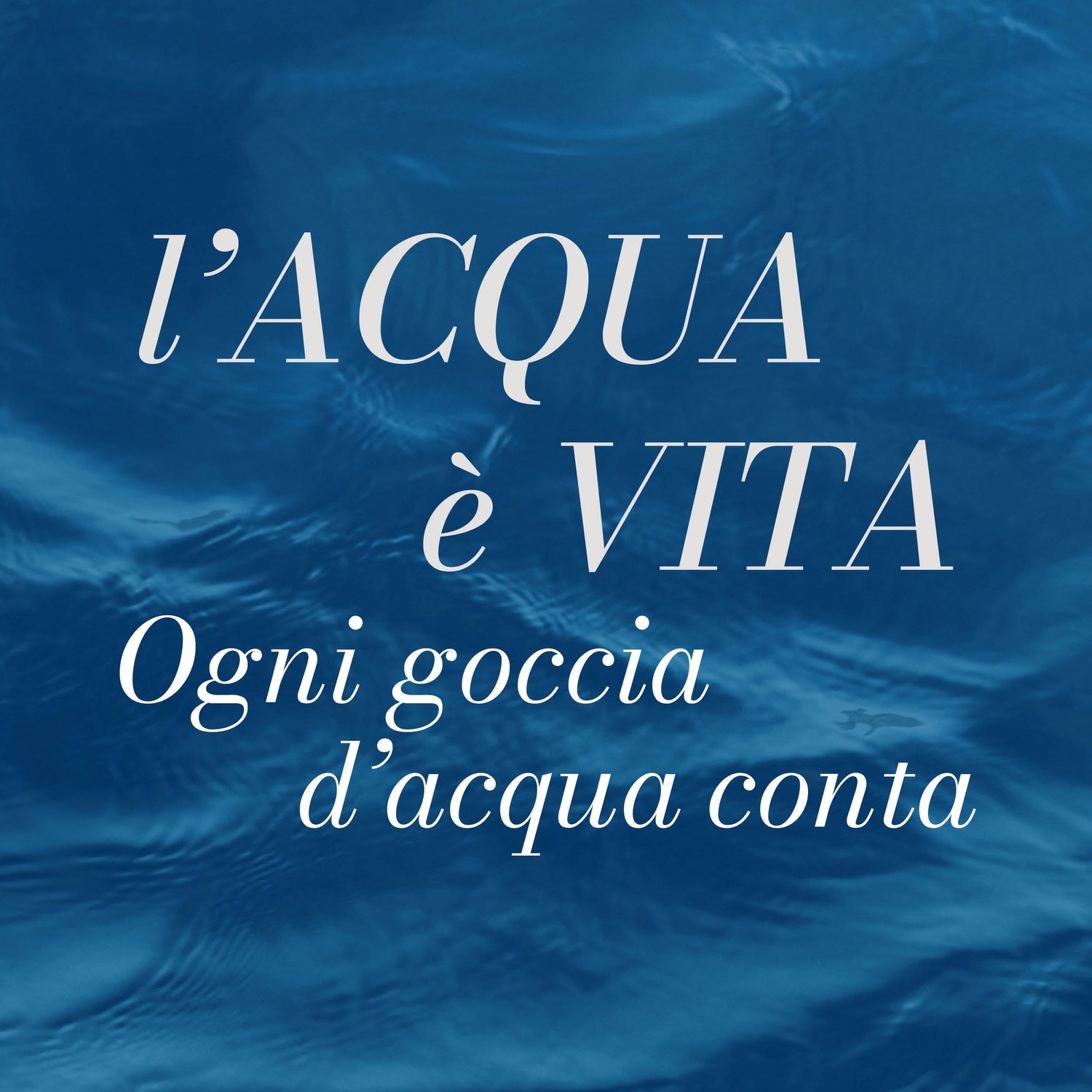 La Giornata Mondiale dell'Acqua