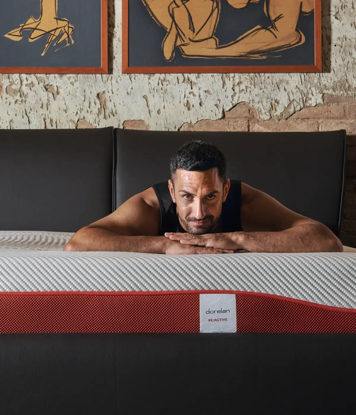 Benessere post-allenamento su materasso Dorelan Re:Active, sostegno e performance