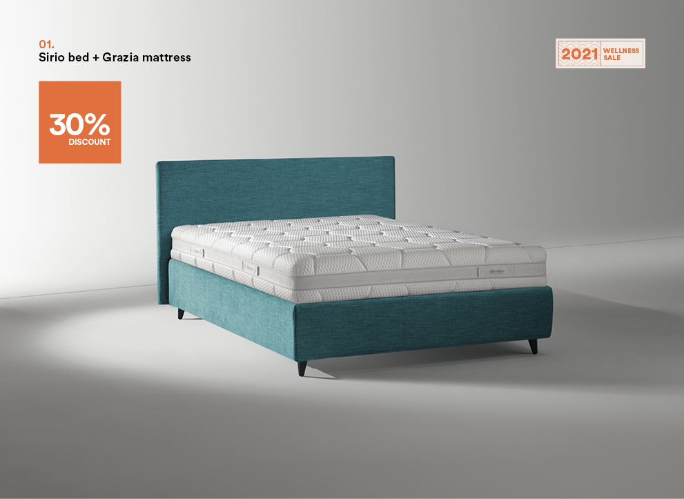 Dorelan Sirio bed + Grazia mattress